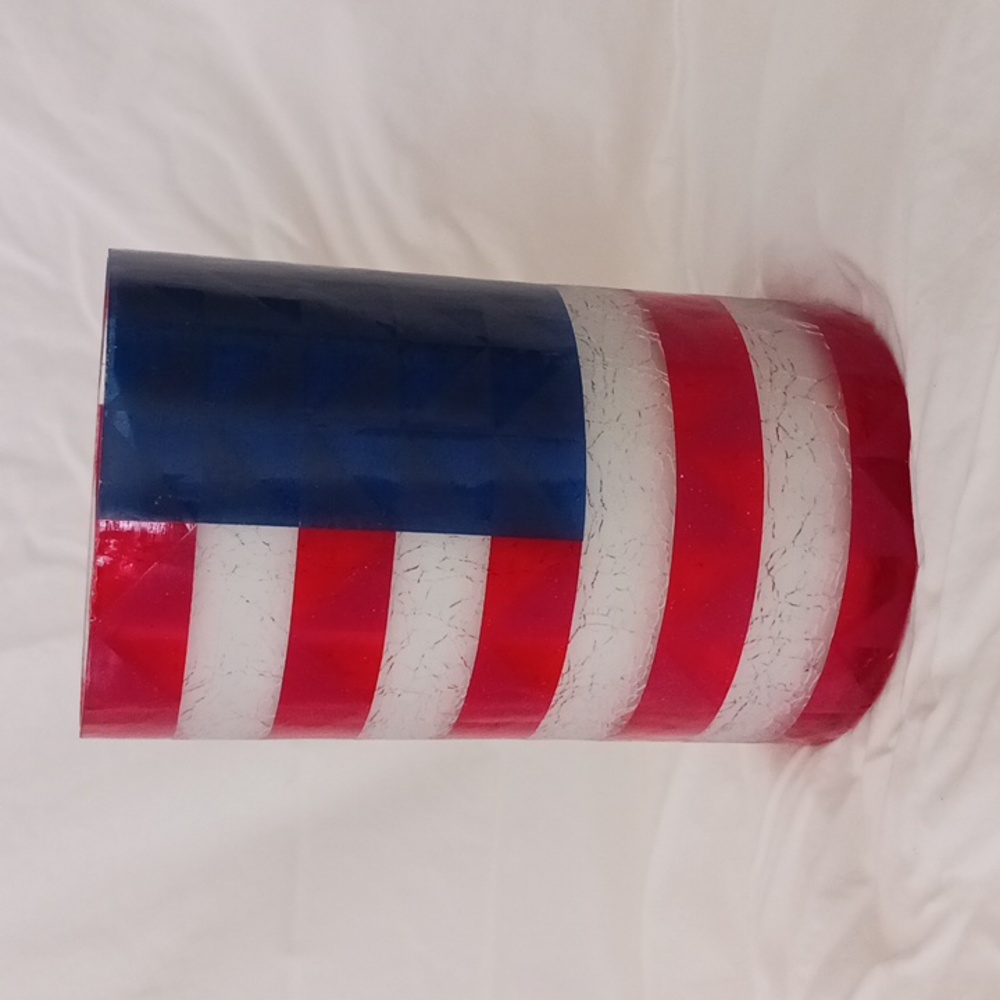 Yankee Candle Patriotic / Flag theme Candleholder/Vase